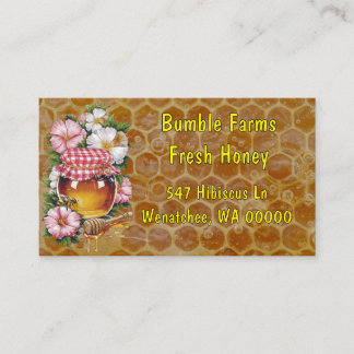 Home Apiary Thank You Card for packages Visitenkarte