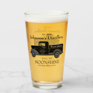 Home Bar Fun Moonshine Pint Bière Verre Boisson