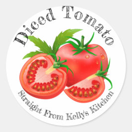 Home Canning Business Diced Tomato Étiquette alime