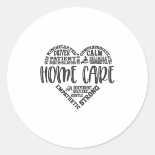 Home Care Aide, Home Care, Home Health Runder Aufkleber