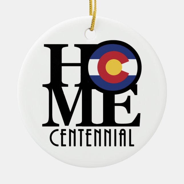 HOME Centennial Colorado Keramik Ornament (Vorne)