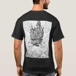 Home Creep Home – Unheimliches Kriecher-Linienkuns T-Shirt