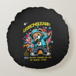 Home DABBING FUTURE Lessons Learn  Pillow  Rundes Kissen