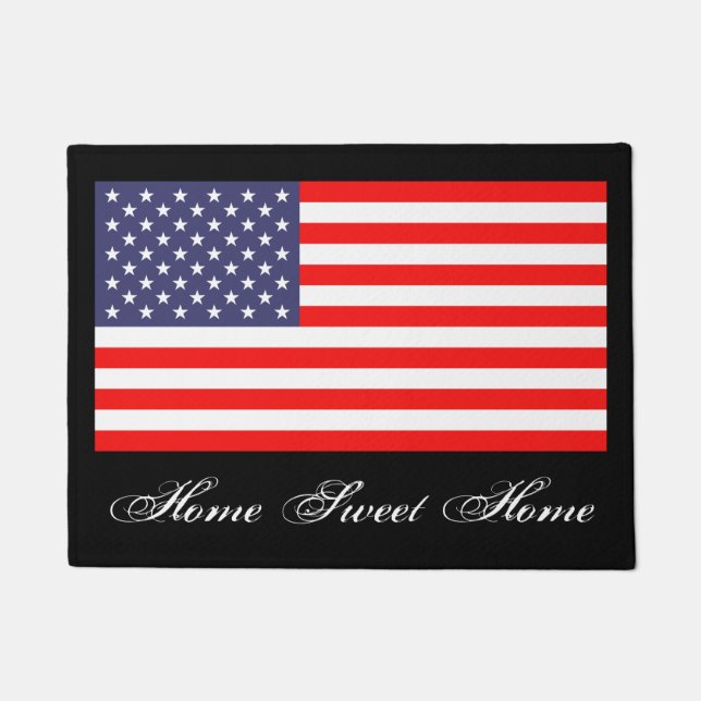 Home doux tapis de porte à domicile avec drapeau a (Devant)