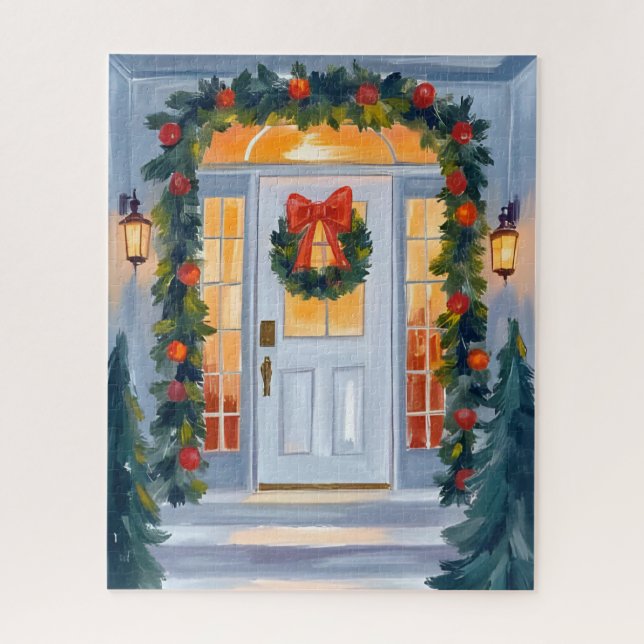 Home for Christmas | Watercolor Painting (Vertikal)