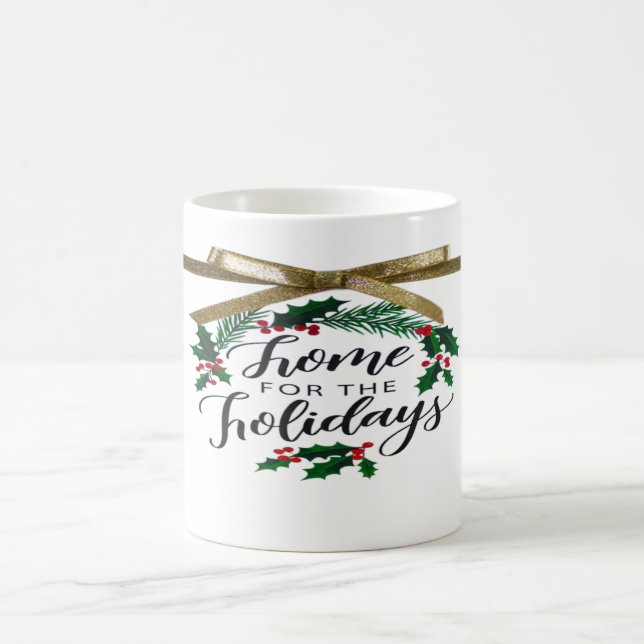 'Home for the Holidays' Mug Kaffeetasse (Mittel)