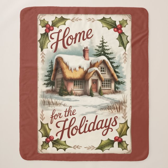 Home For The Holidays Sherpa Blanket  Sherpadecke (Vorderseite)