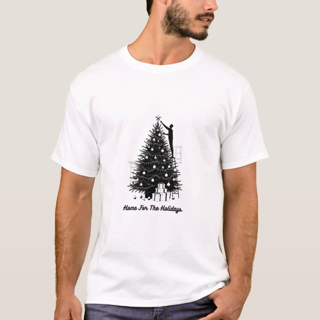 Home For The Holidays T-Shirt | Minimalist Christm (Devant)