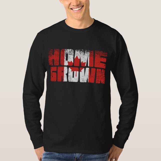 Home Grown Canadian Flag T-Shirt (Vorderseite)