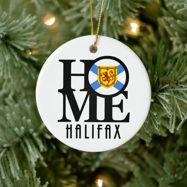 HOME Halifax Nova Scotia Keramik Ornament (Baum)