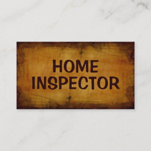 Home Inspecteur Carte de visite antique