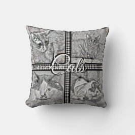 Home Is Better With Cats-Personalized-Square- Kissen