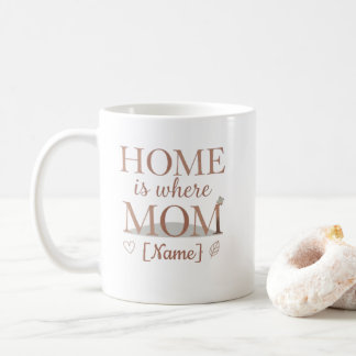 Home Is Where Mom Is Personalized Mug Kaffeetasse