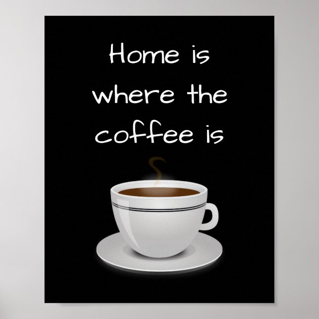 Home is where the coffee is poster (Vorne)