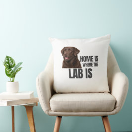 Home Is Where the Lab Is Kissen