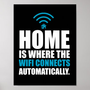 Home is Where the Wi-Fi Connects Automatically Poster