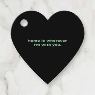 Home Is Wherever Im With You Green Minimal Aesthet Geschenkanhänger