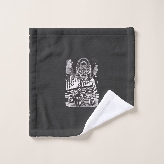 Home Legendary Gorilla Lessons Learn Wash Cloth Waschlappen (Waschlappen)