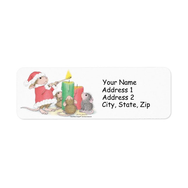 Home-Mouse-Designs®-Adressetiketten (Vorne)