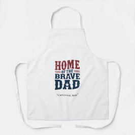 Home of the Brave Dad Apron – BBQ Hero Gift Schürze