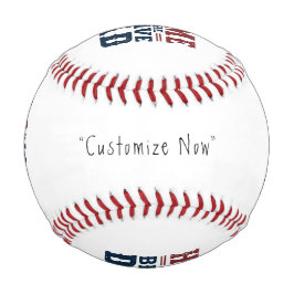 Home of the Brave Dad Baseball - Custom Keepsake