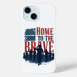 Home of the Brave Salute Tee Case-Mate iPhone Hülle