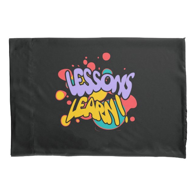 HOME PAINT SPLASH LESSONS LEARN PILLOW CASE  KISSENBEZUG (Vorderseite)