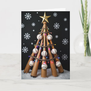 Home Run-Weihnachtsbaum Karte