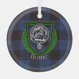 Home Scottish Clan Tartan & Crest Ornament Aus Glas