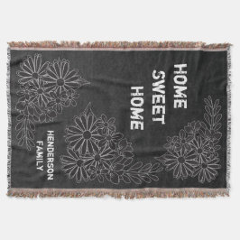 Home Sweet Home Family Chalkboard Styled Decke