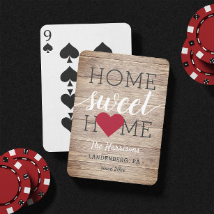 Home Sweet Home Family Name & Hometown Spielkarten