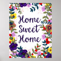 Home Sweet Home Floral Reef