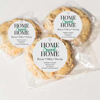 Home Sweet Home Immobilien Cookie Aufkleber |