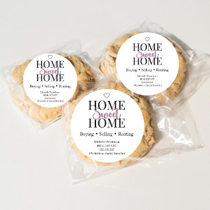 Home Sweet Home Immobilien Cookie Aufkleber