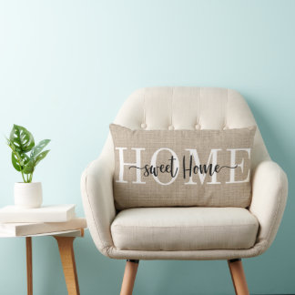 Home Sweet Home Throw Pillows Lendenkissen