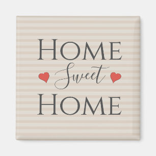 Home Sweet Home Zitat Süße Herzen Typografie Magnet