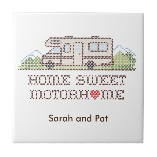 Home Sweet Motor Home Carreaux (Devant)
