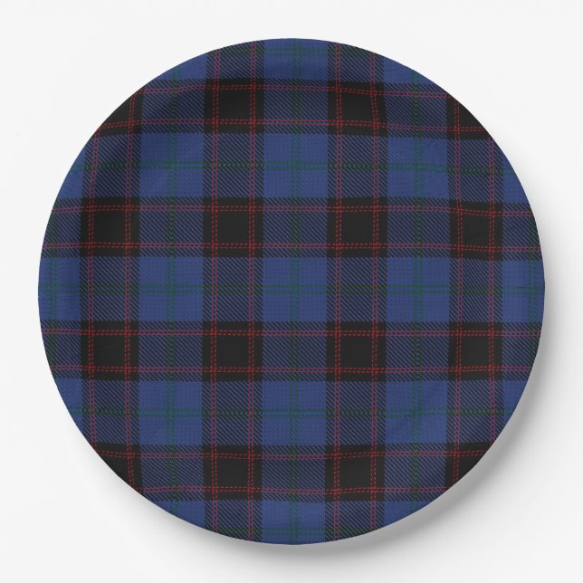Home Tartan Pappteller (Vorderseite)