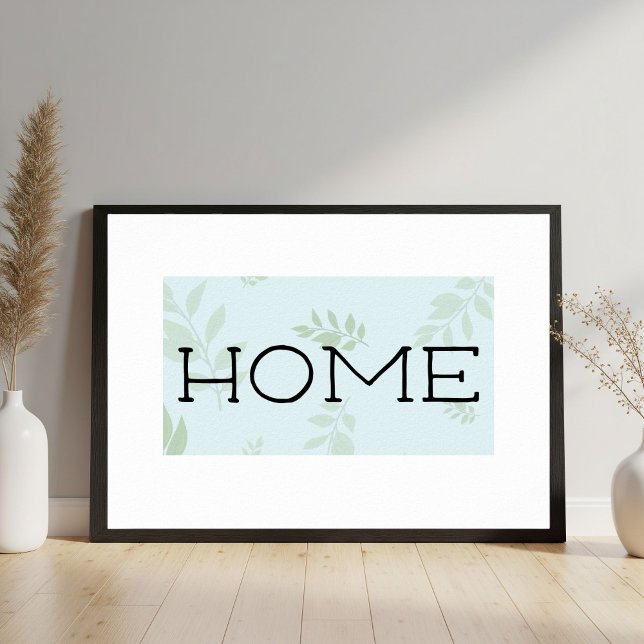 Home, Typography Wall Art, Printable Art Poster (Von Creator hochgeladen)