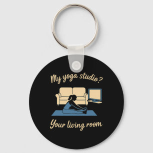 Home-Yoga-Aktivkleidung Mein Yoga-Studio Ihr Wohnz Schlüsselanhänger