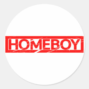 Homeboy-Briefmarke Runder Aufkleber