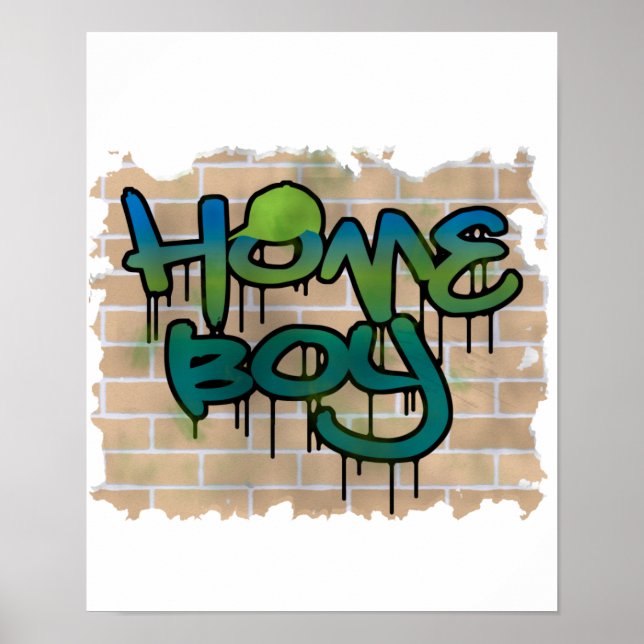 Homeboy Graffiti-Design Poster (Vorne)