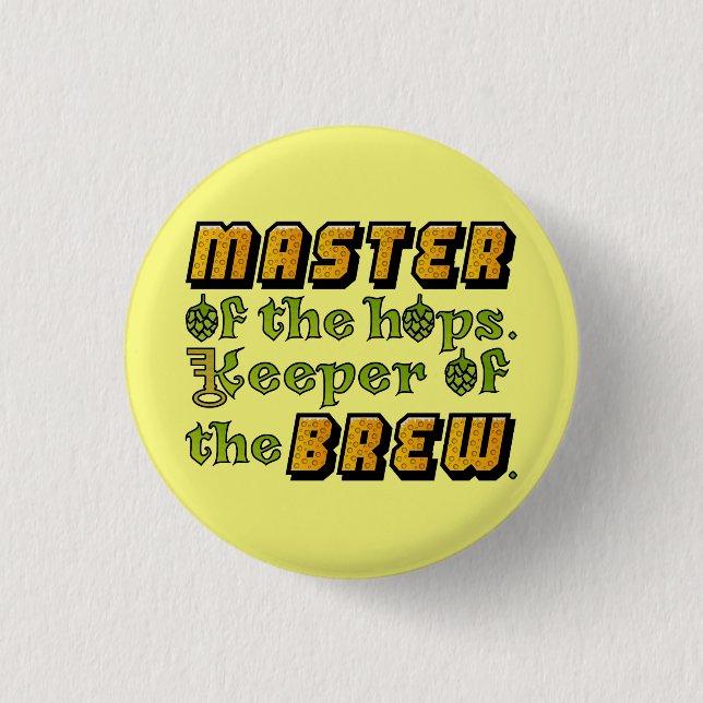 Homebrew Ber Brewer Button (Vorderseite)