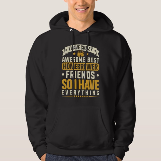 Homebrewing Beer Brewing Alcoholic Hoodie (Vorderseite)
