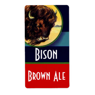 Homebrewing Beer Homebrew Flaschen Labels Bison Al