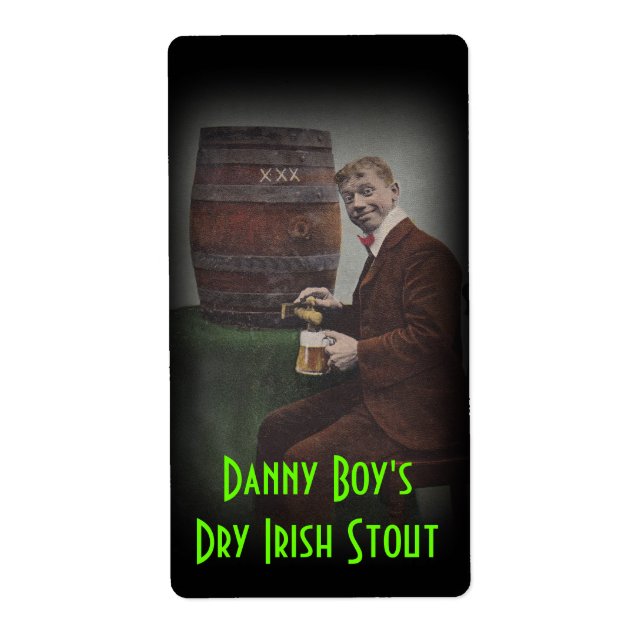 Homebrewing Beer Label Danny Boy's Irish Stout (Vorne)