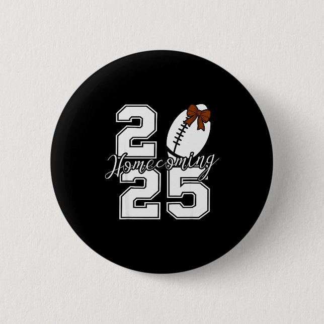 Homecoming Hoco 2025 School Team Spirit Reunion Fo Button (Vorderseite)