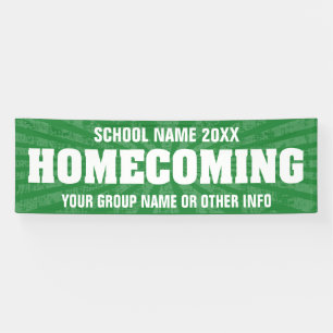 Homecoming-Parade irgendeine Farbe mit Banner