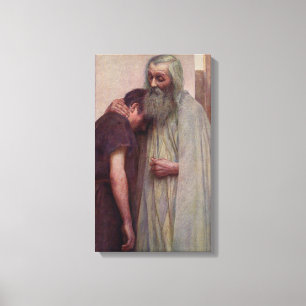 Homecoming (Vater und Sohn) (von Eugène Burnand) Leinwanddruck