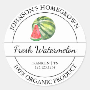 Homegrown Garden Frische Bio Wasserpfeifen: Runder Aufkleber